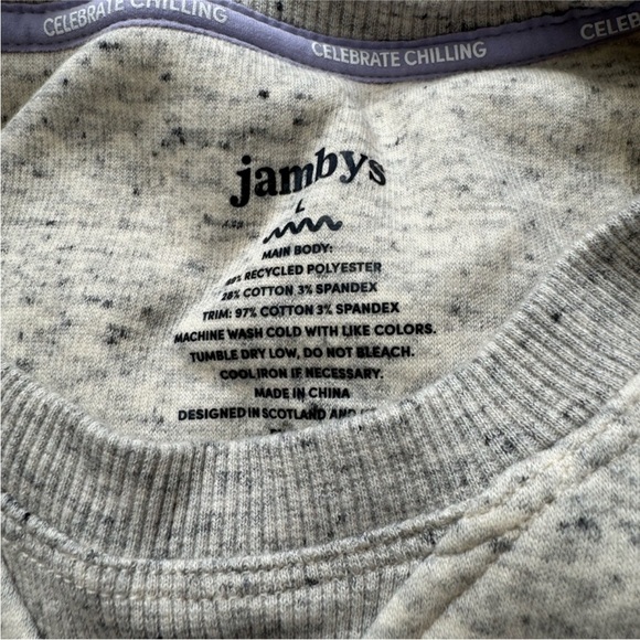 Jambys Crewneck Sweatshirt & Joggers Large Pajamama Lounge set - Picture 2 of 4